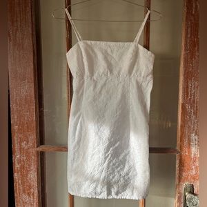 Garage White Eyelet Dress
